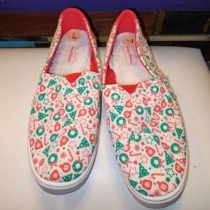 Tommy Bahama 7 Christmas print slip on sneakers